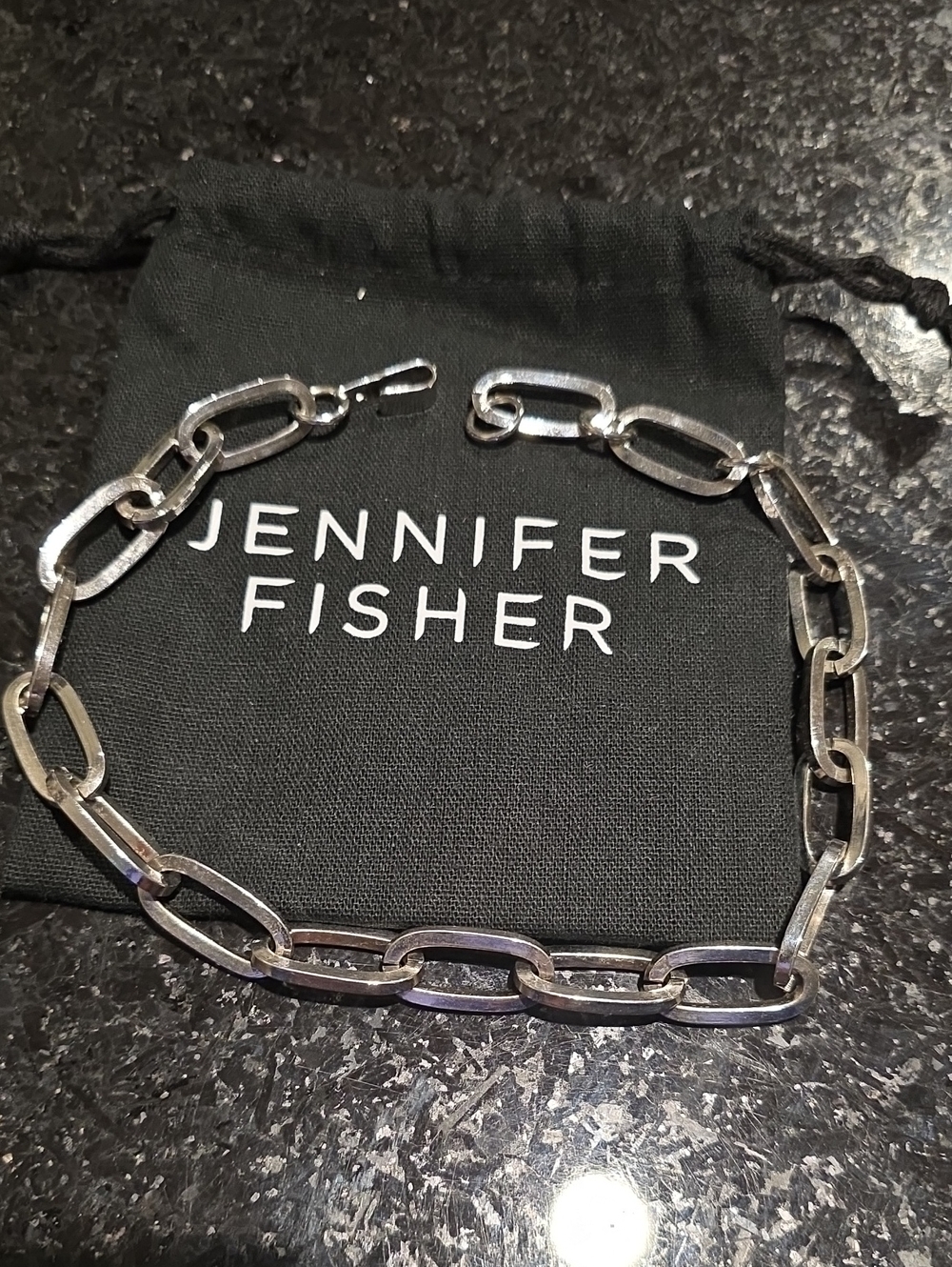 Jennifer Fisher 16" Silver Plated Link Necklace